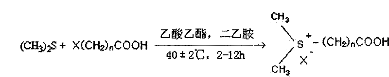 Process for synthesizing novel high-efficient feeding promoting agent for fish and prawn