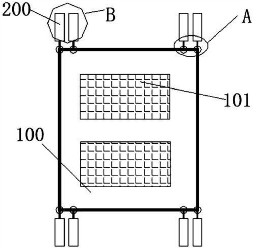 Overhanging type self-adaptive anchoring system and method