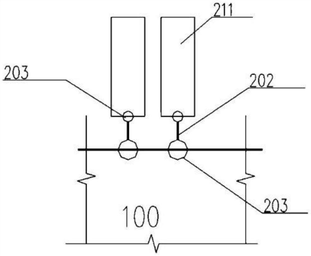 Overhanging type self-adaptive anchoring system and method