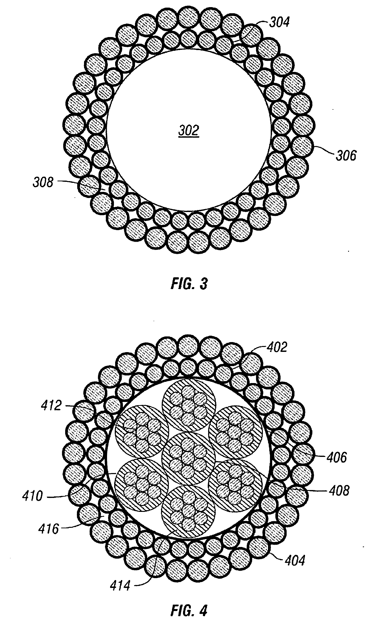 Lightweight armor wires for electrical cables