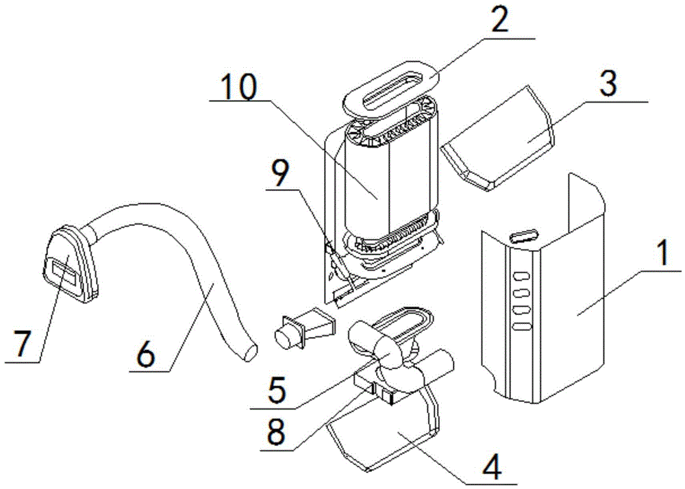 Portable dust cleaning device