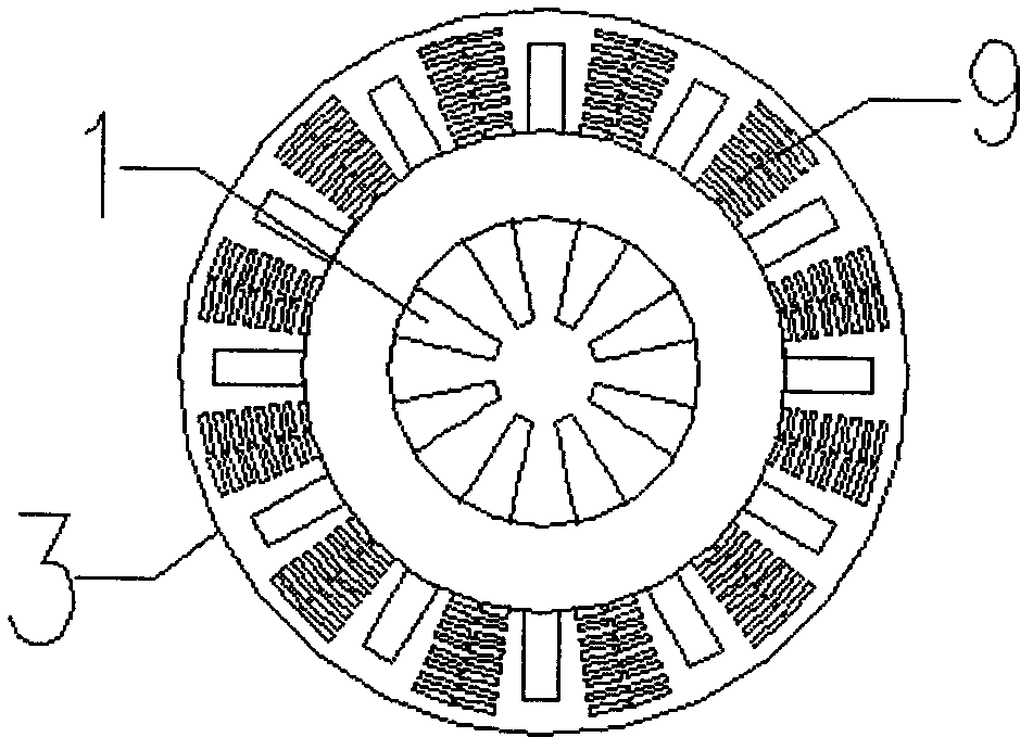 Chimney with spiral flow guide plate on outer wall