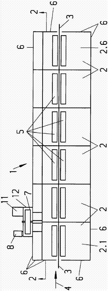 Apparatus for the heat treatment of a web of textile material