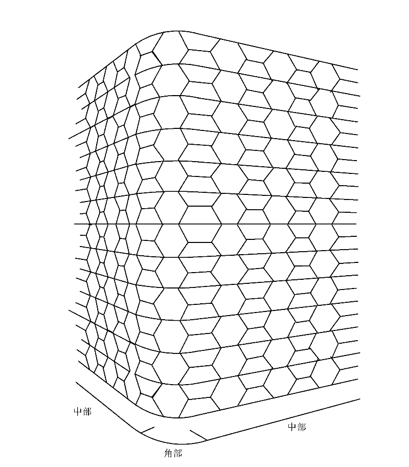 Construction method of hexagon screen drum structure