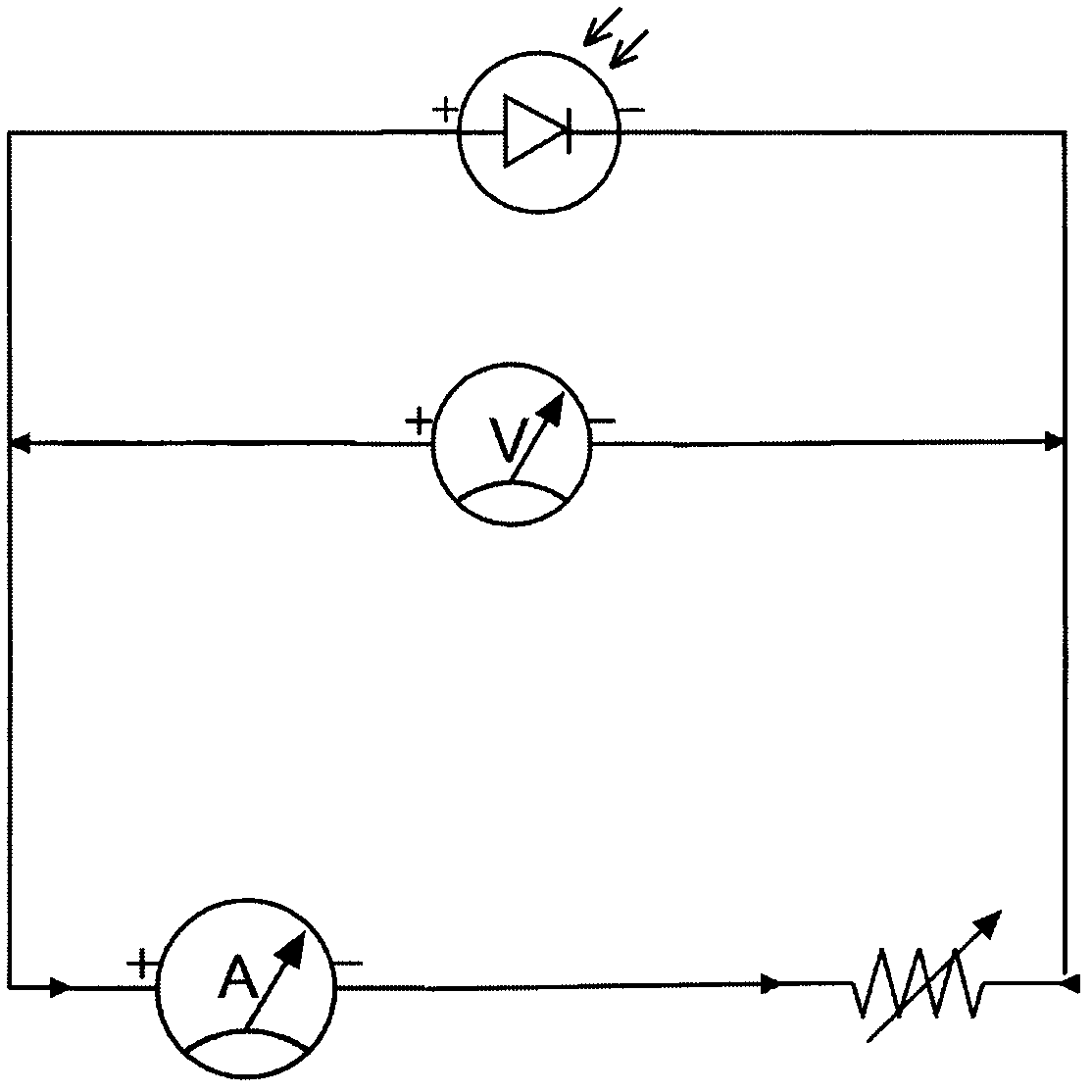 Portable solar cell J-V curve measuring instrument