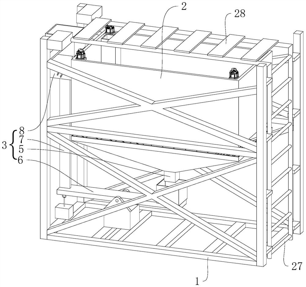 Safety maintenance structure for concrete pool