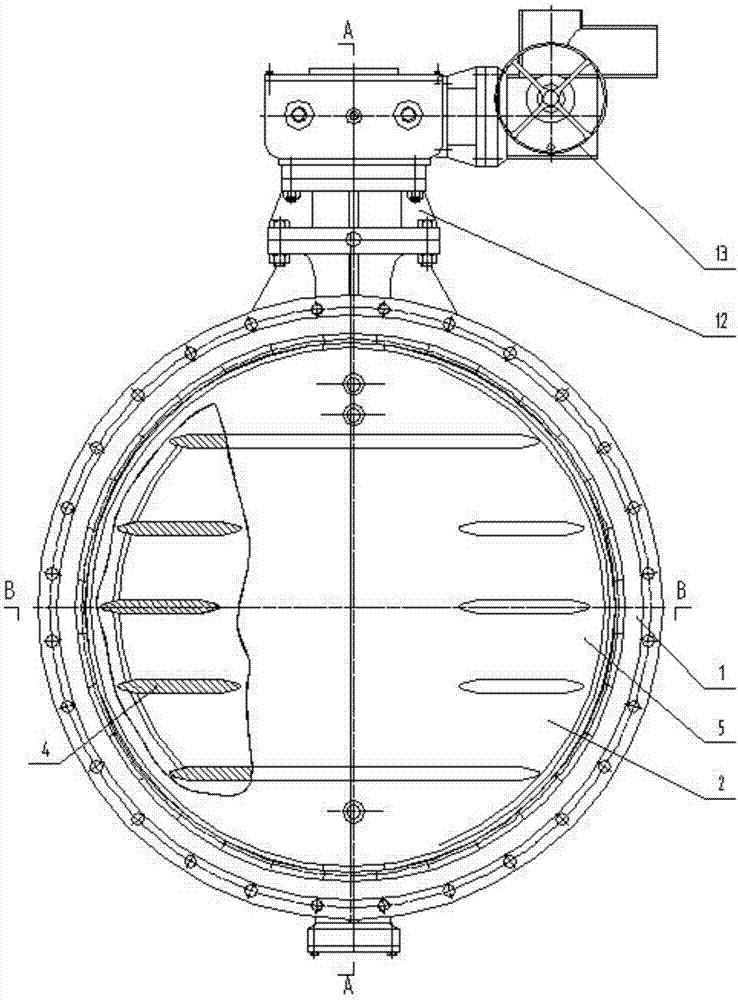Double-plate double-valve-seat bi-directional metal-sealed butterfly valve