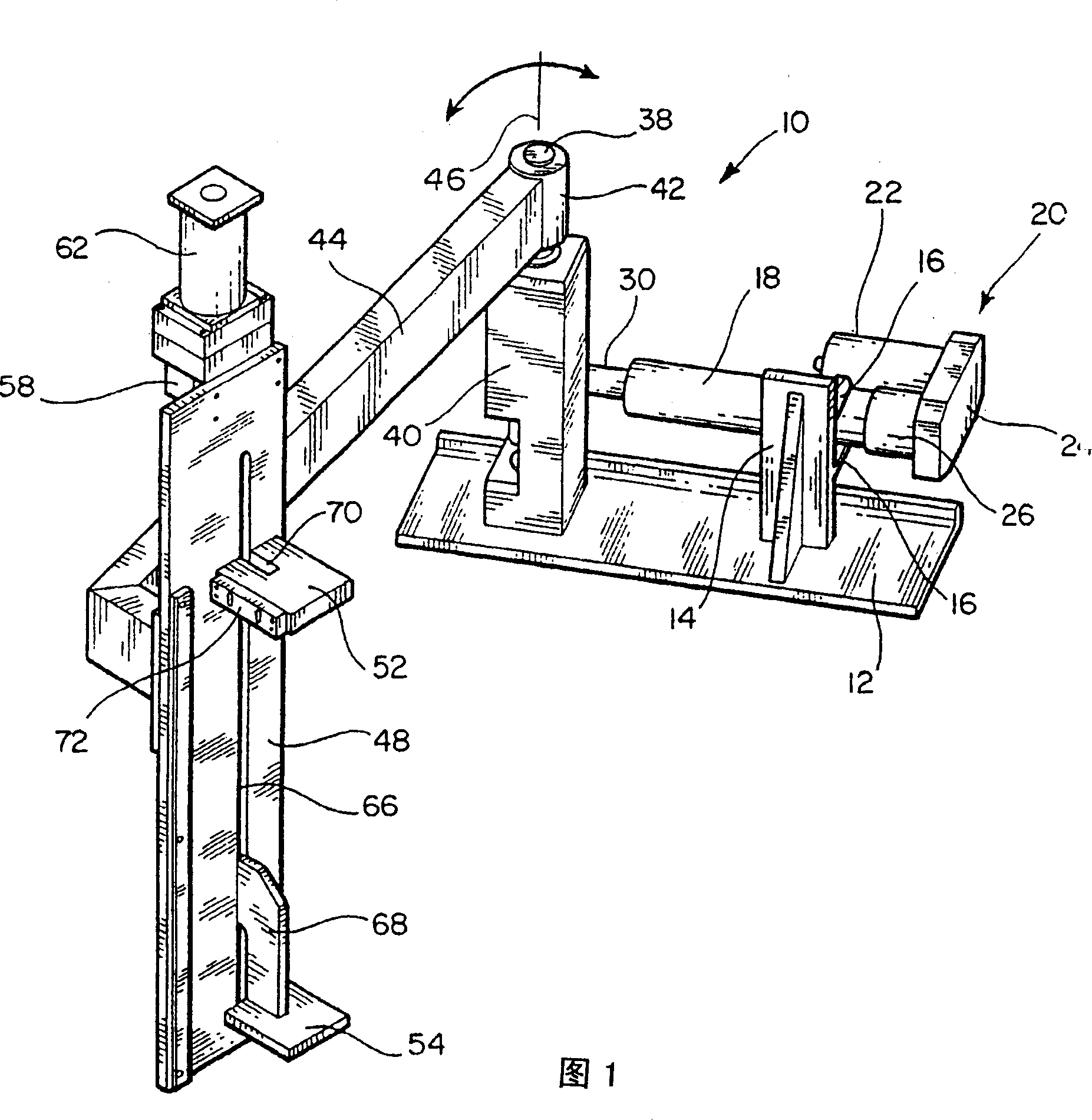 Semi-automatic film cutting/clamping device and its operating method