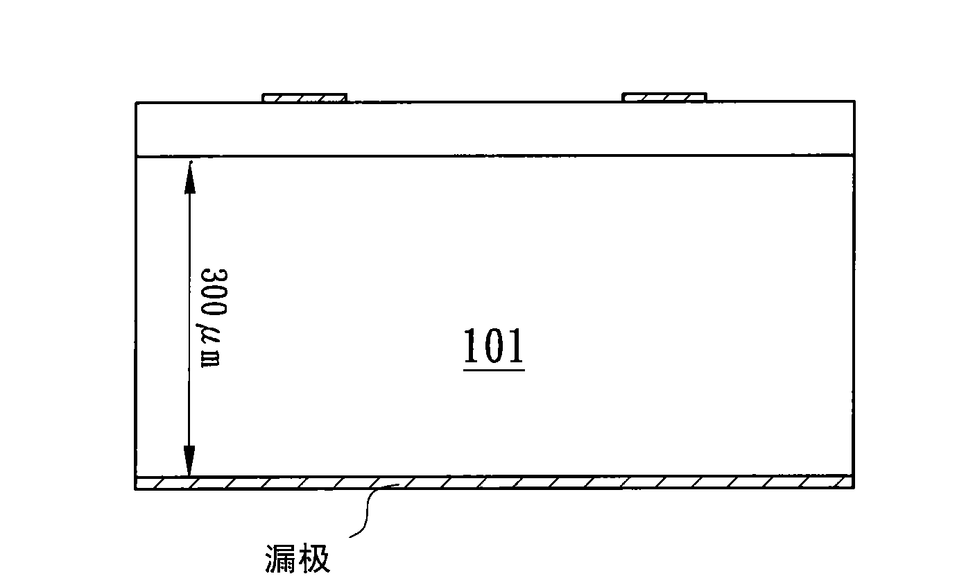 Semiconductor structure with low resistance substrate and low power loss