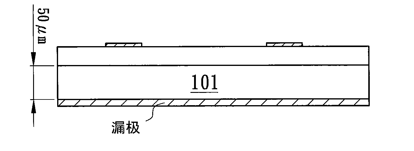 Semiconductor structure with low resistance substrate and low power loss