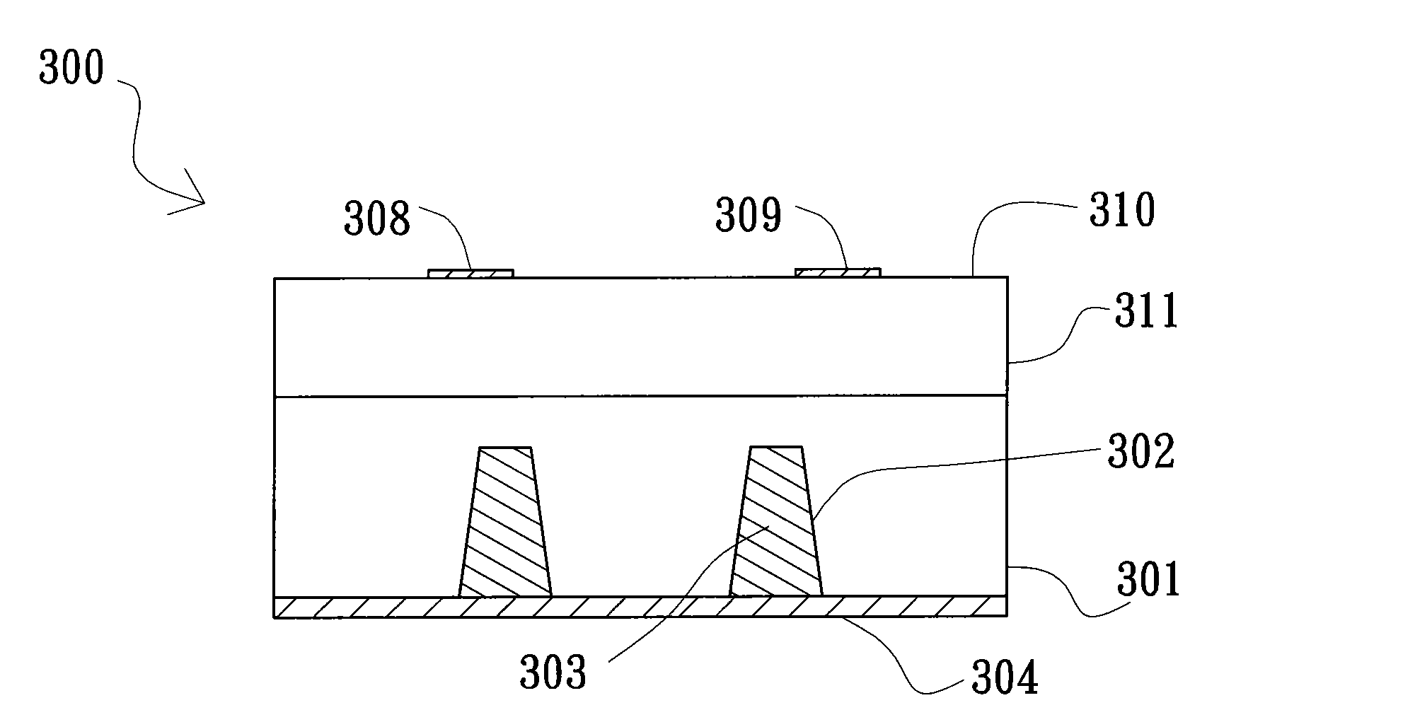 Semiconductor structure with low resistance substrate and low power loss