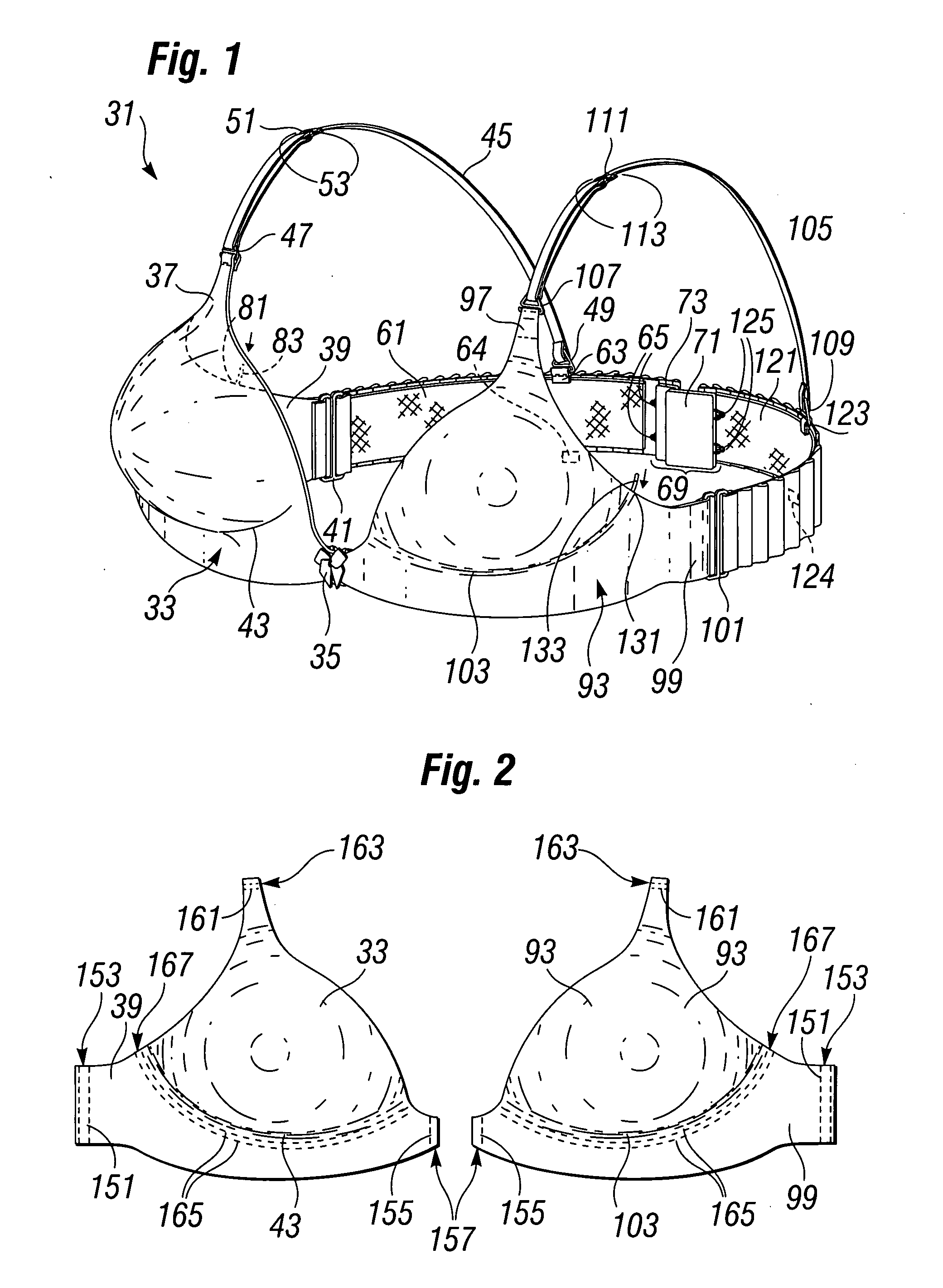 User constructed multi component bra system