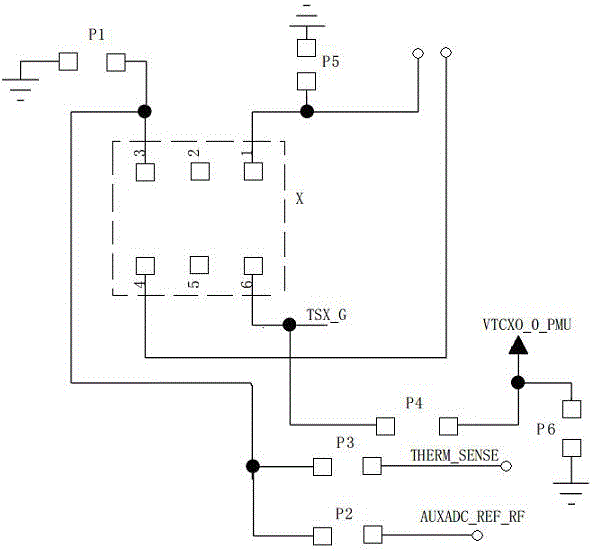 Circuit board compatible with crystal, and circuit thereof