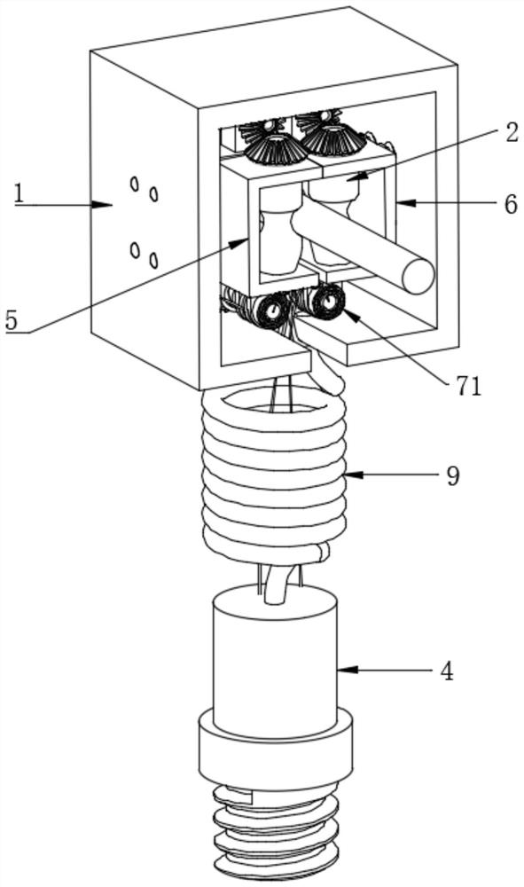 Transmission line debris removal device