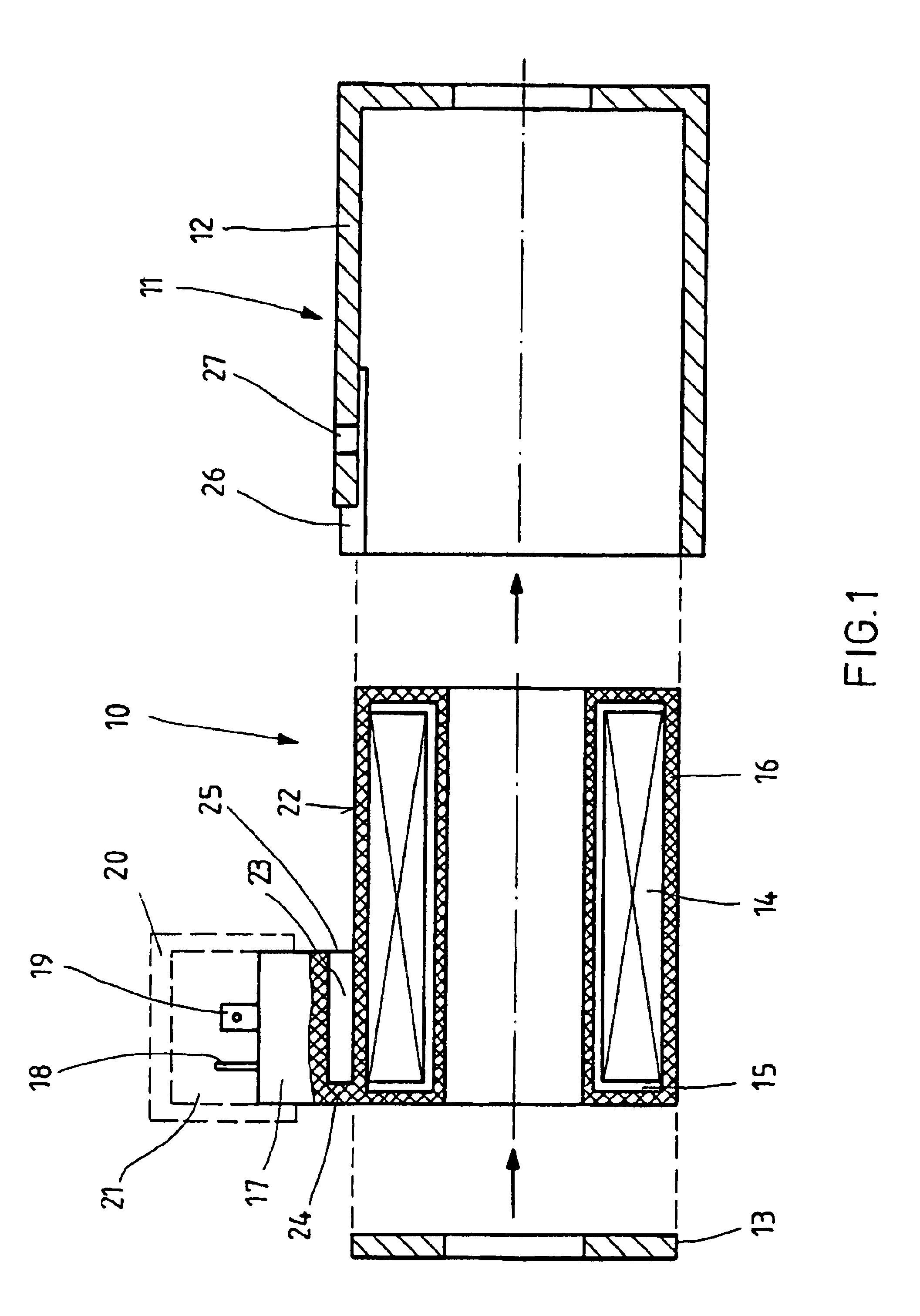 Magnet coil arrangement