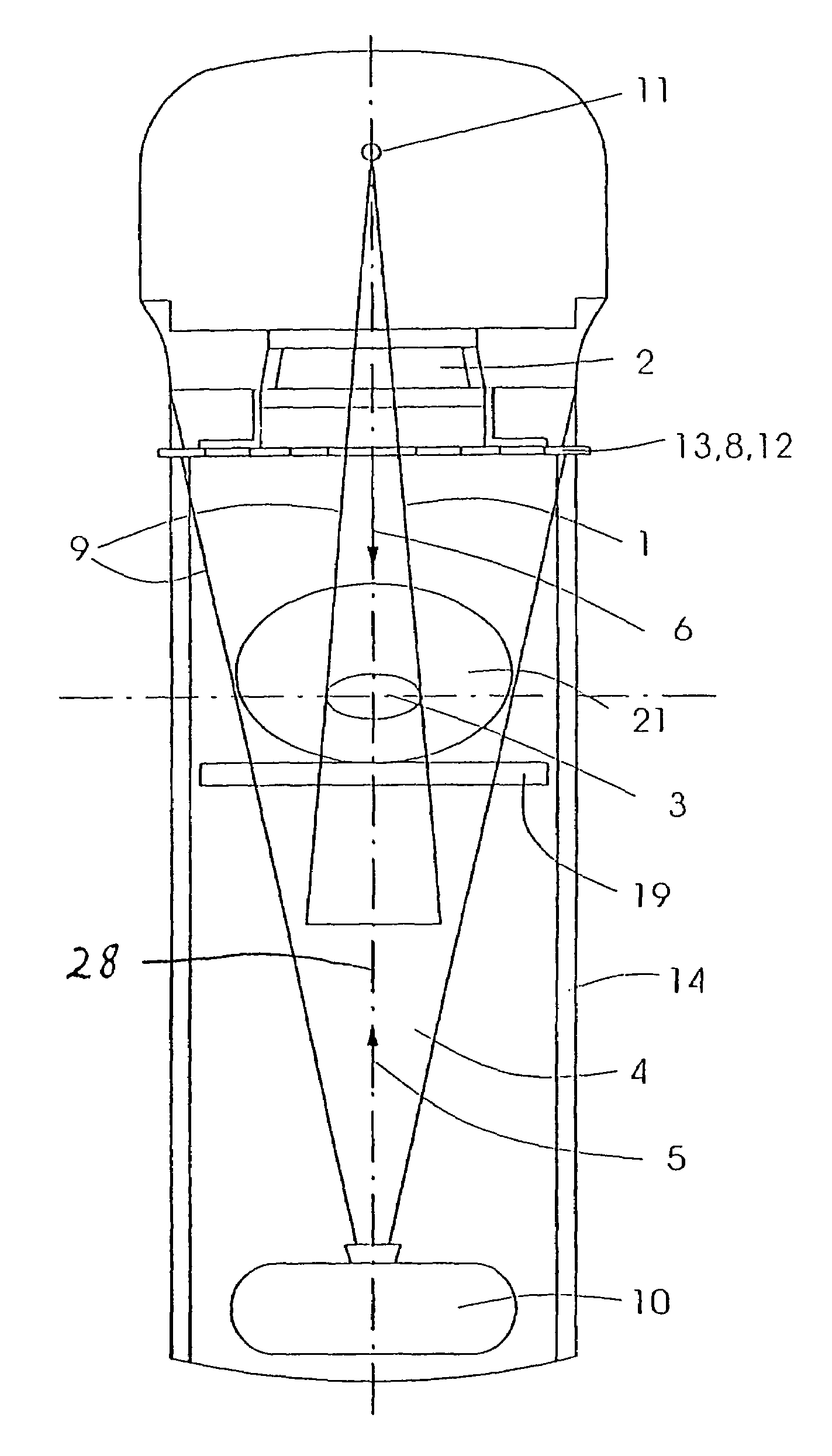 Device for performing and verifying a therapeutic treatment and corresponding computer program and control method