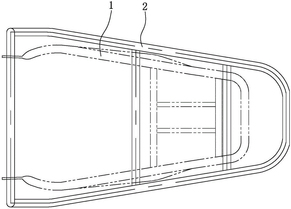 Mounting structure of quick dismounting rear goods frame of motorcycle