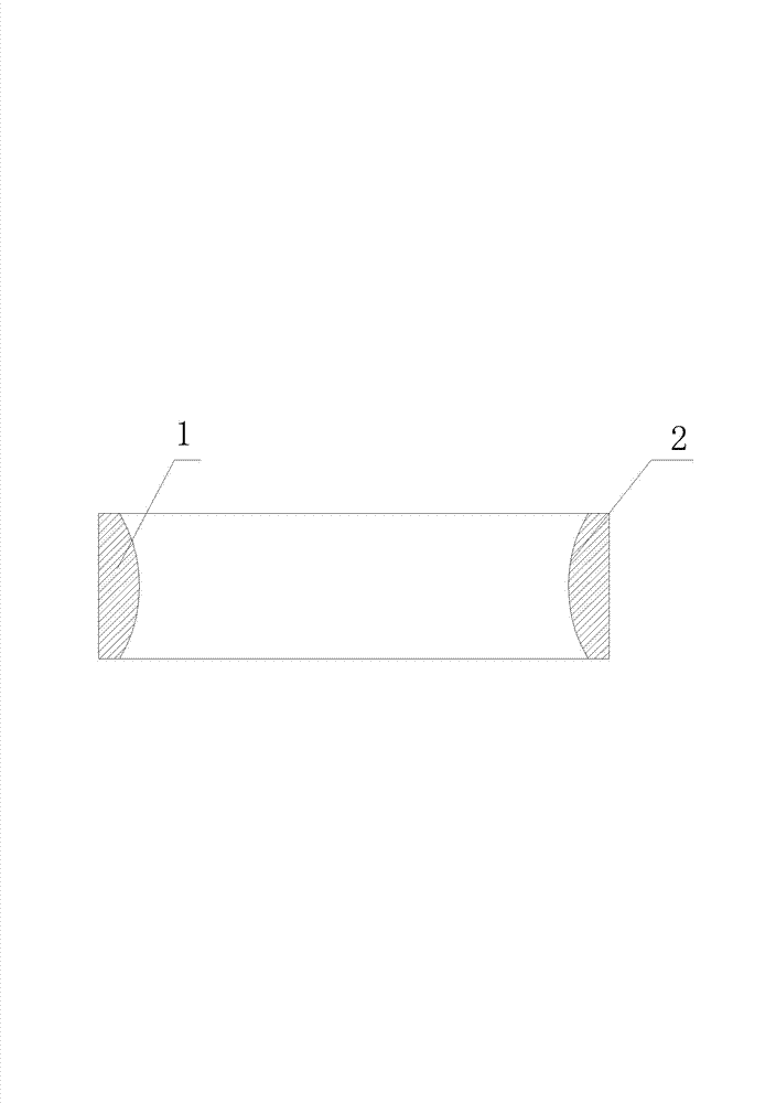 Depth gauge for arc surface in hole