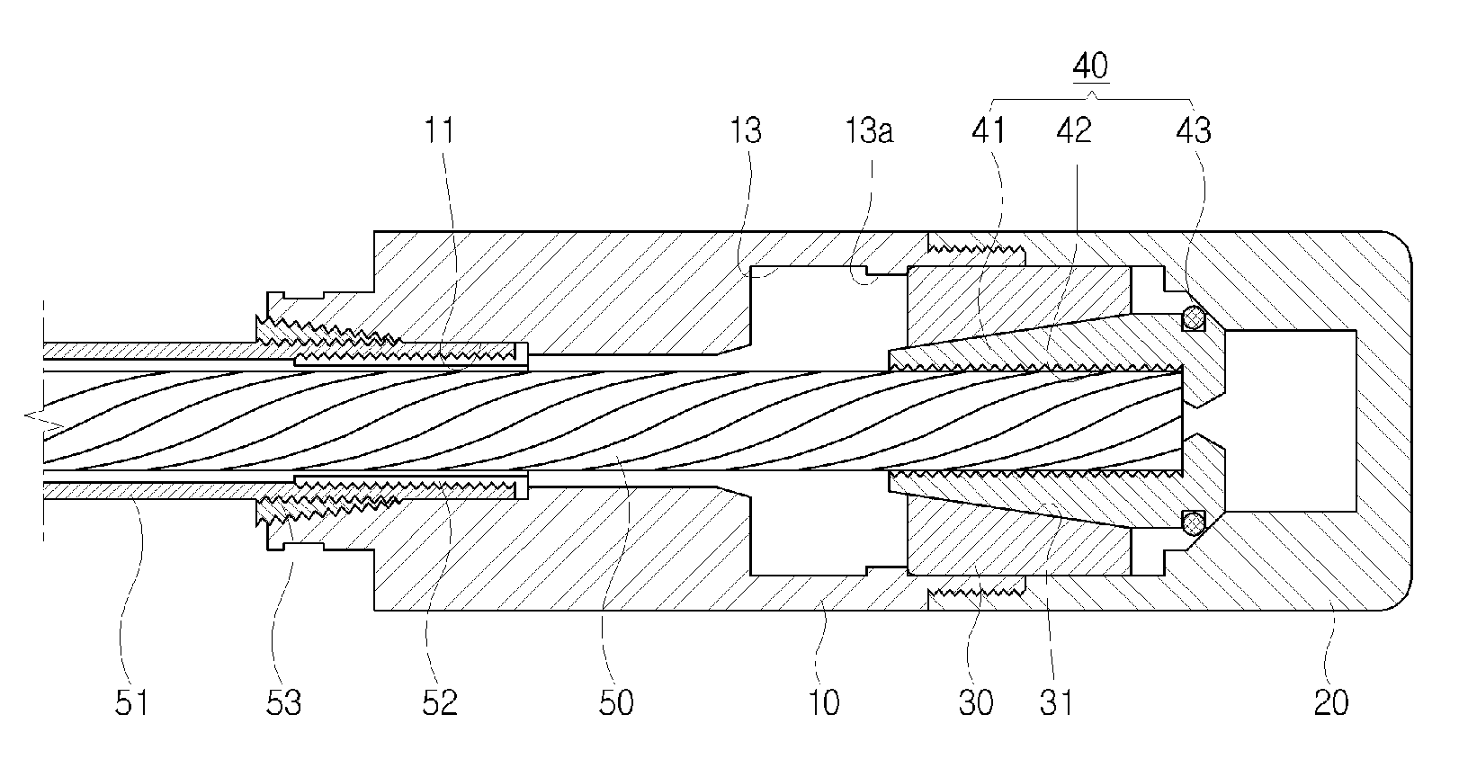 Internal Fixer For Anchor Having Releasable Tensioning Steel Wire