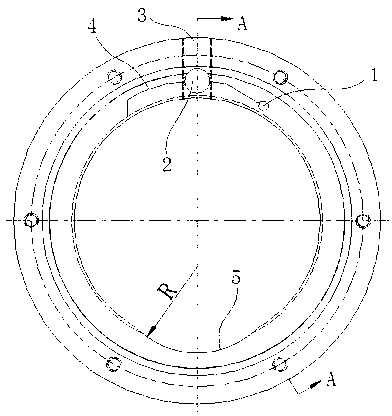 Processing method of tool apron with locking device