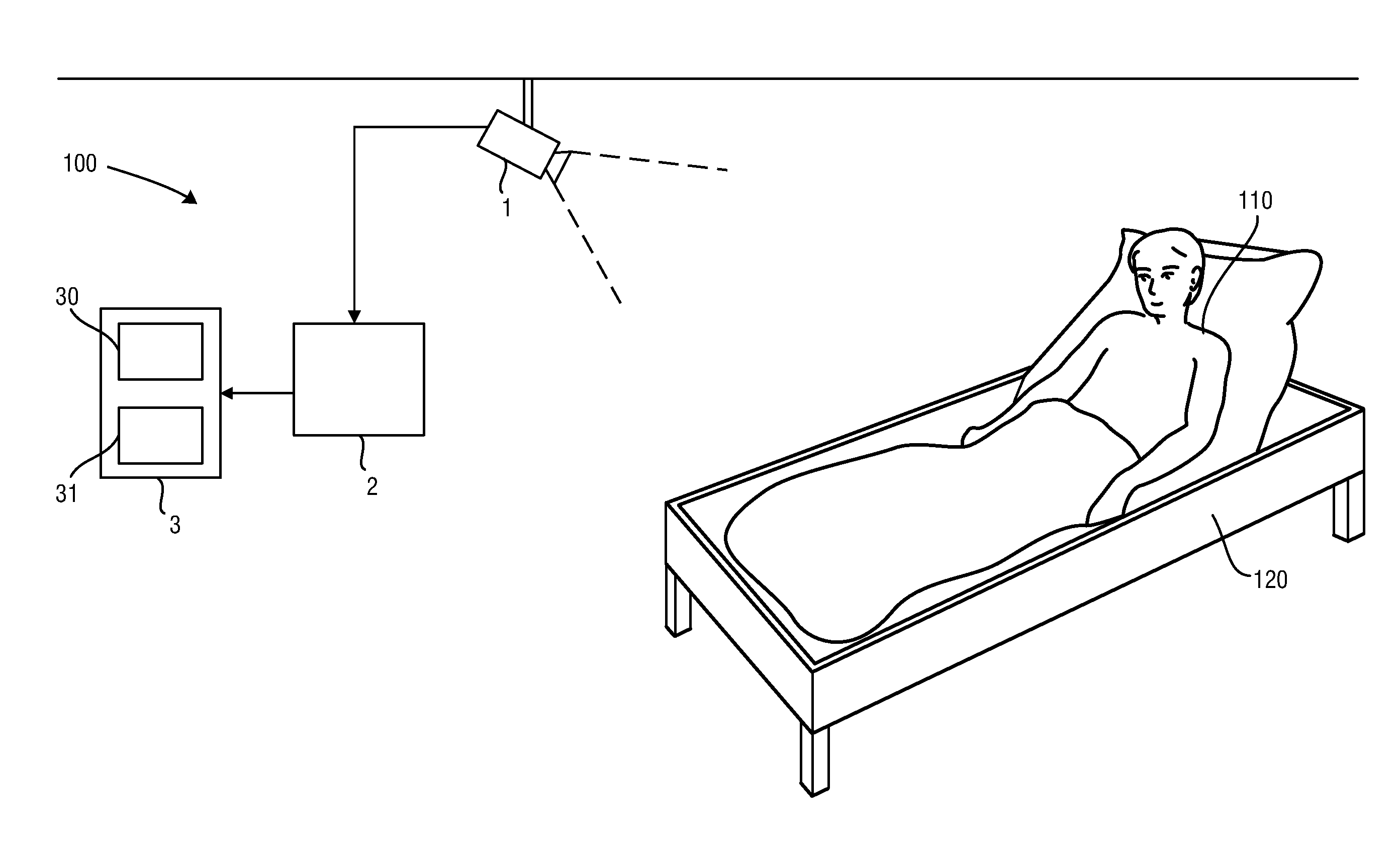 Device, system and method for automated detection of orientation and/or location of a person