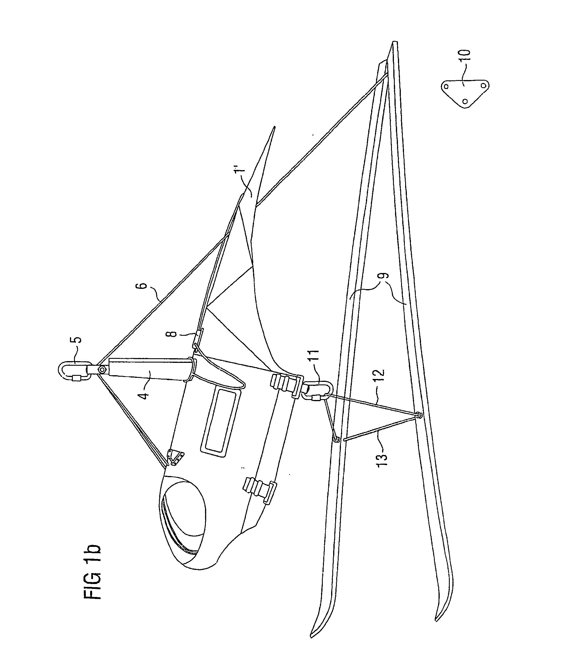Demonstration device for flying sport devices