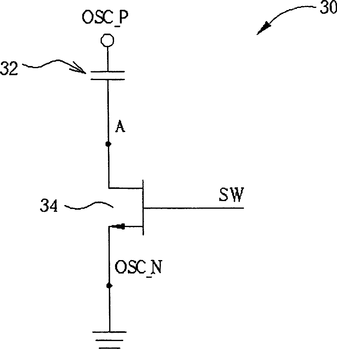 Switched capacitor circuit capable of eliminating clock feedthrough for vco