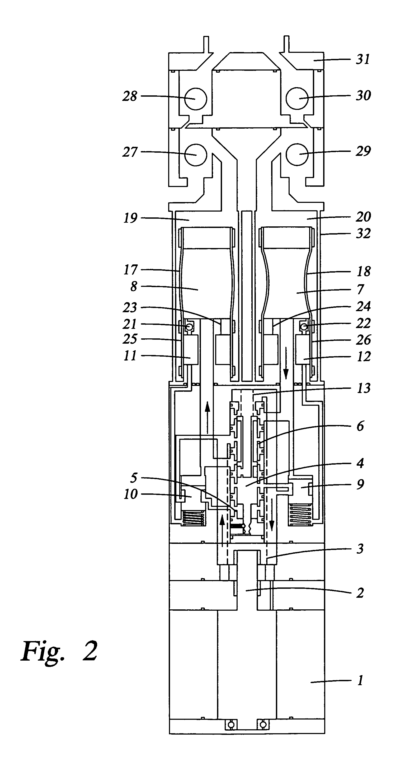 Submersible well pumping system with improved flow switching mechanism