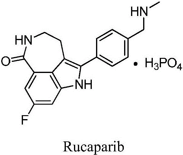 Preparation method of Rucaparib intermediate
