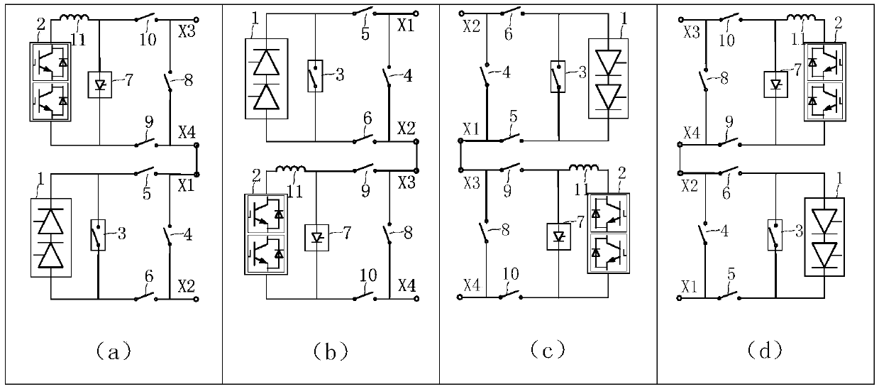 Hybrid DC converter valve group online deblocking circuit, method and device