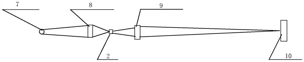 Rock slice amplifying and imaging device, system and method