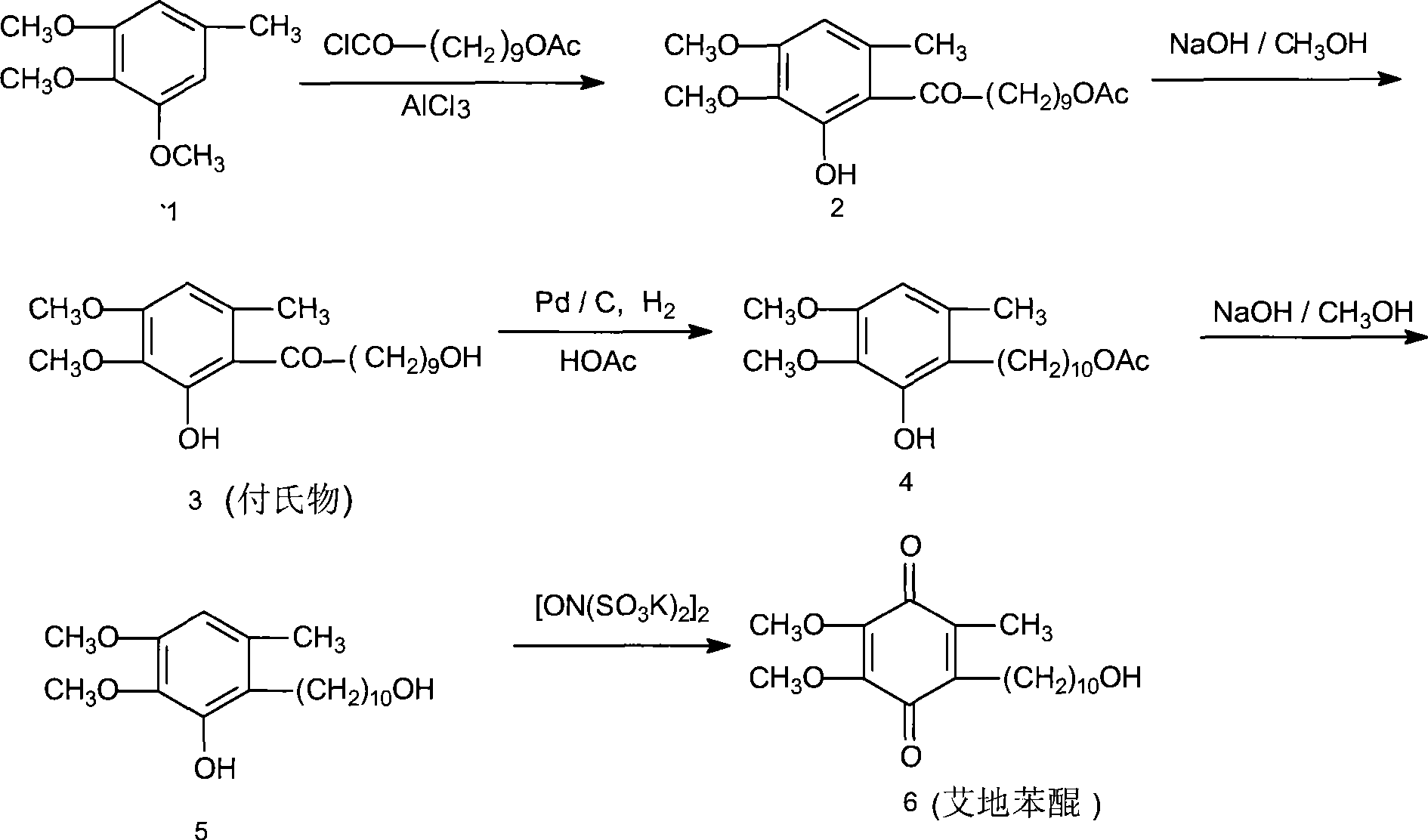 Method for preparing idebenone