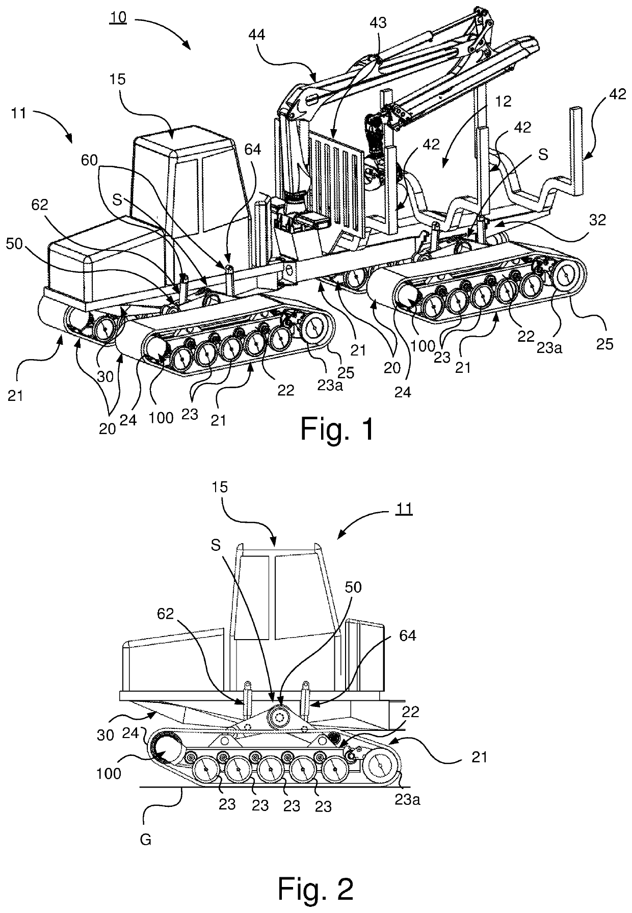 Tracked vehicle having motor coaxially arranged with drive wheel
