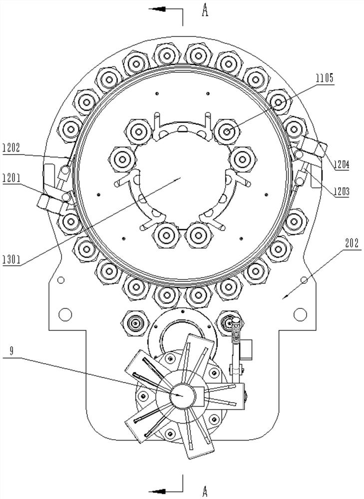 Screwing mechanism and coupling centering and screwing device