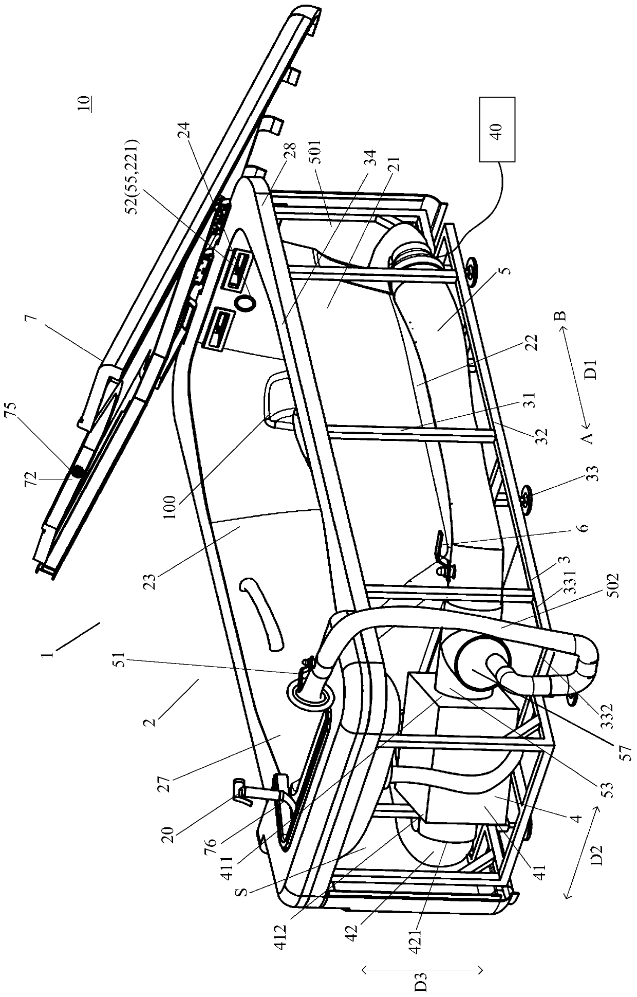 Bubble bath physiotherapy system and bathtub device thereof