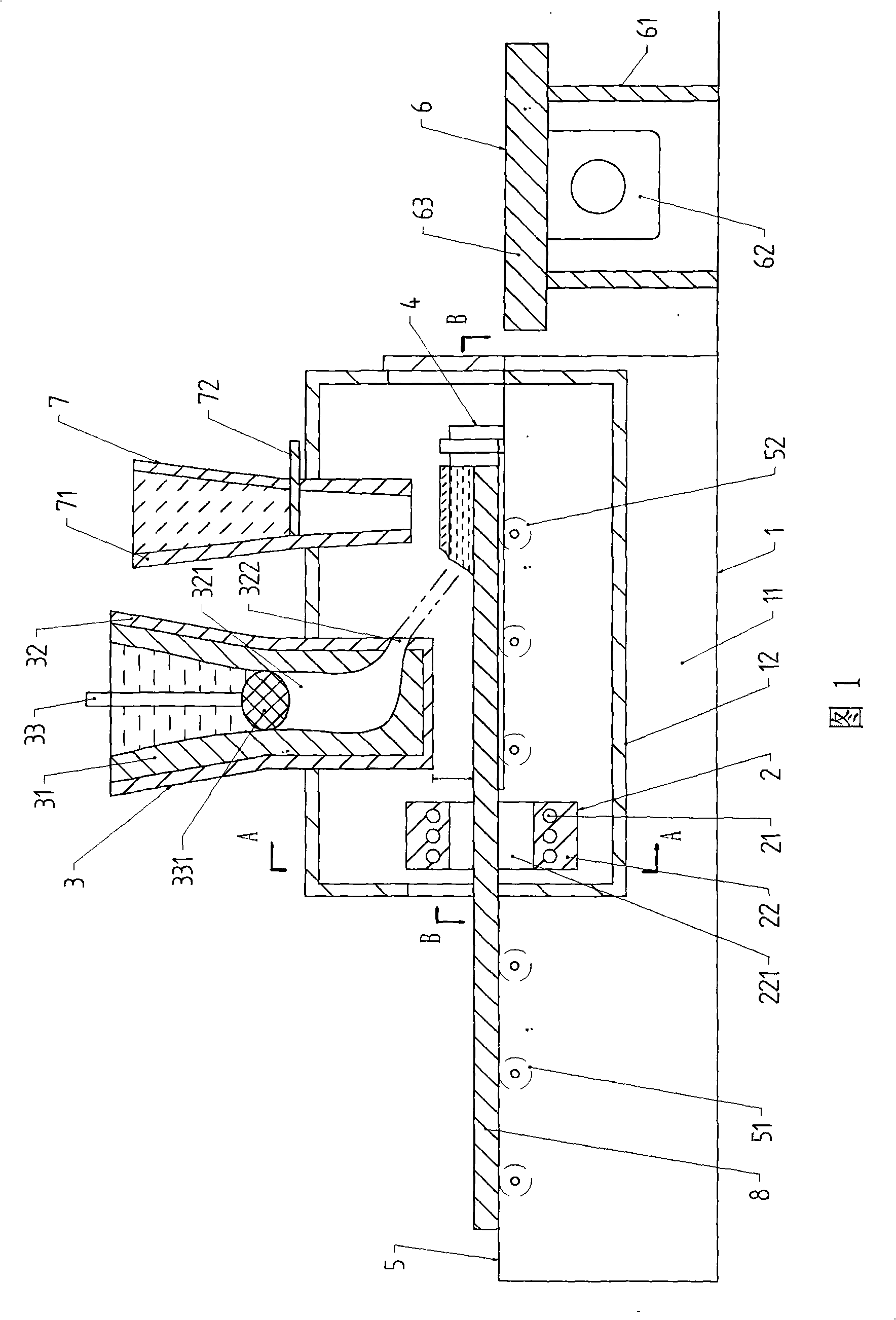 Production method of large-sized duplex metal composite board and device thereof