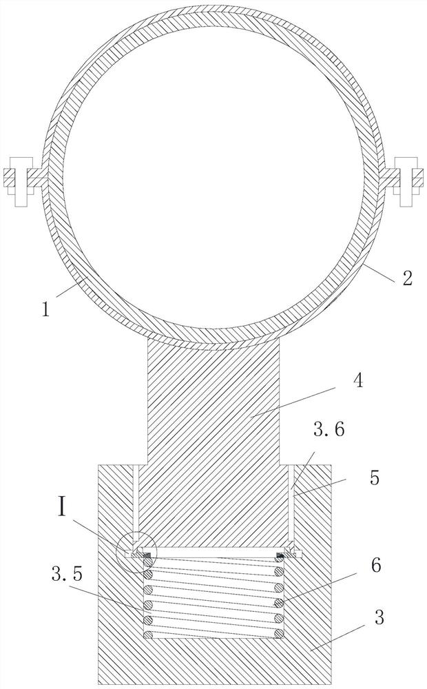 Oil and gas pipeline safe and efficient support device and oil and gas pipeline system