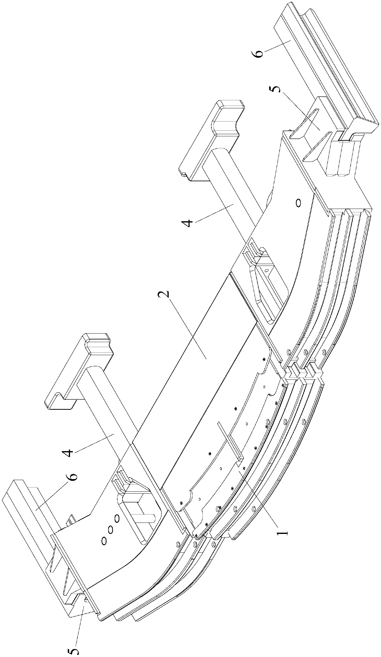 Front-end energy-absorption device of subway vehicle
