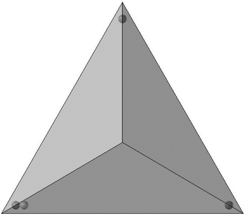 Method for constructing particle cluster discrete element model of convex polyhedral aggregate in any shape