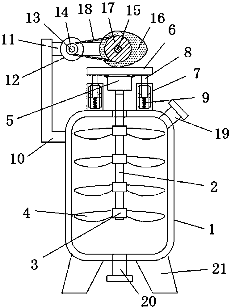 Reaction kettle for preparation of electrolyte of lithium battery