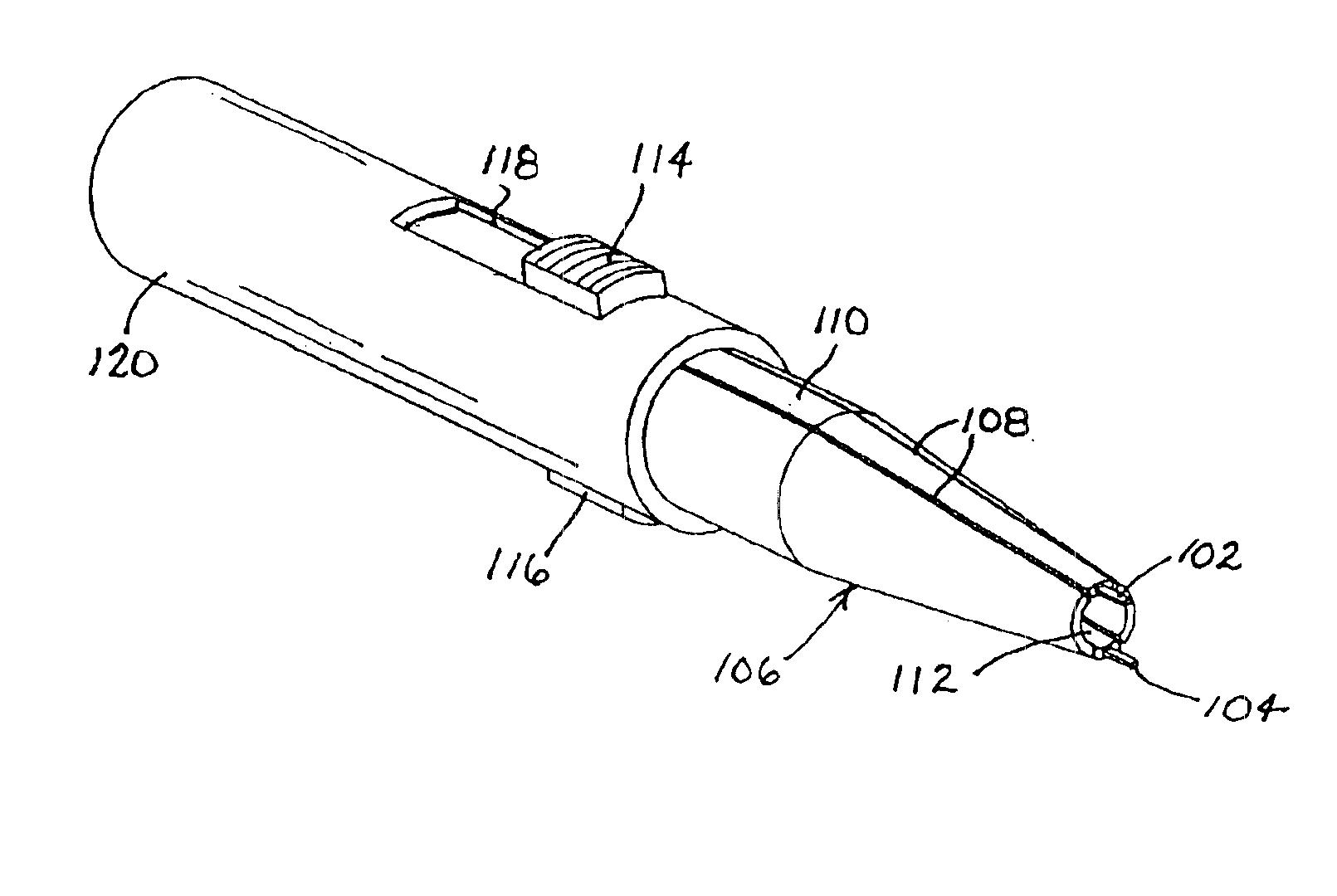 Ultrasonic medical treatment device for RF cauterization and related method