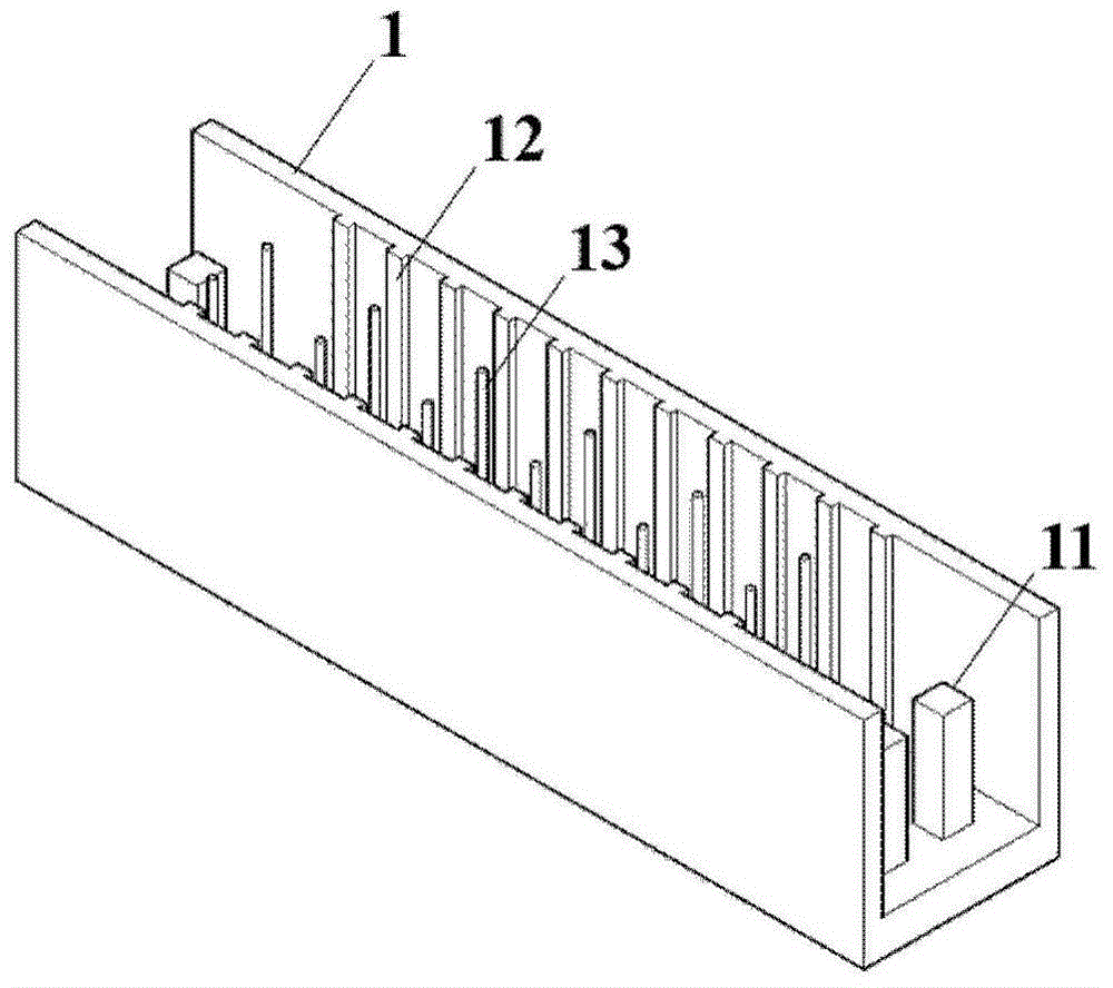 Reinforced pin-jointed permanent beam formwork, concrete structural member and manufacturing method