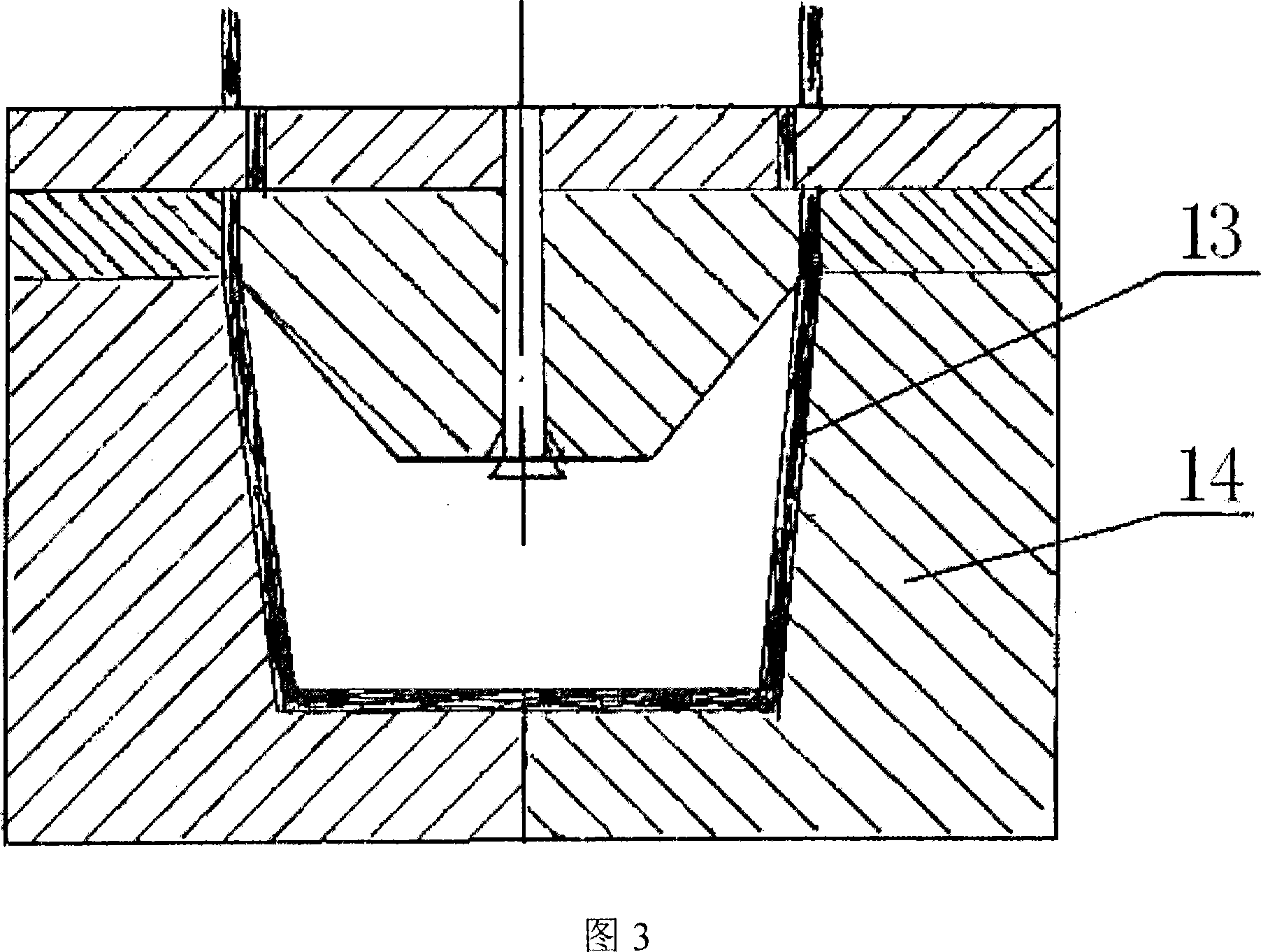 Method for processing container with deep wall