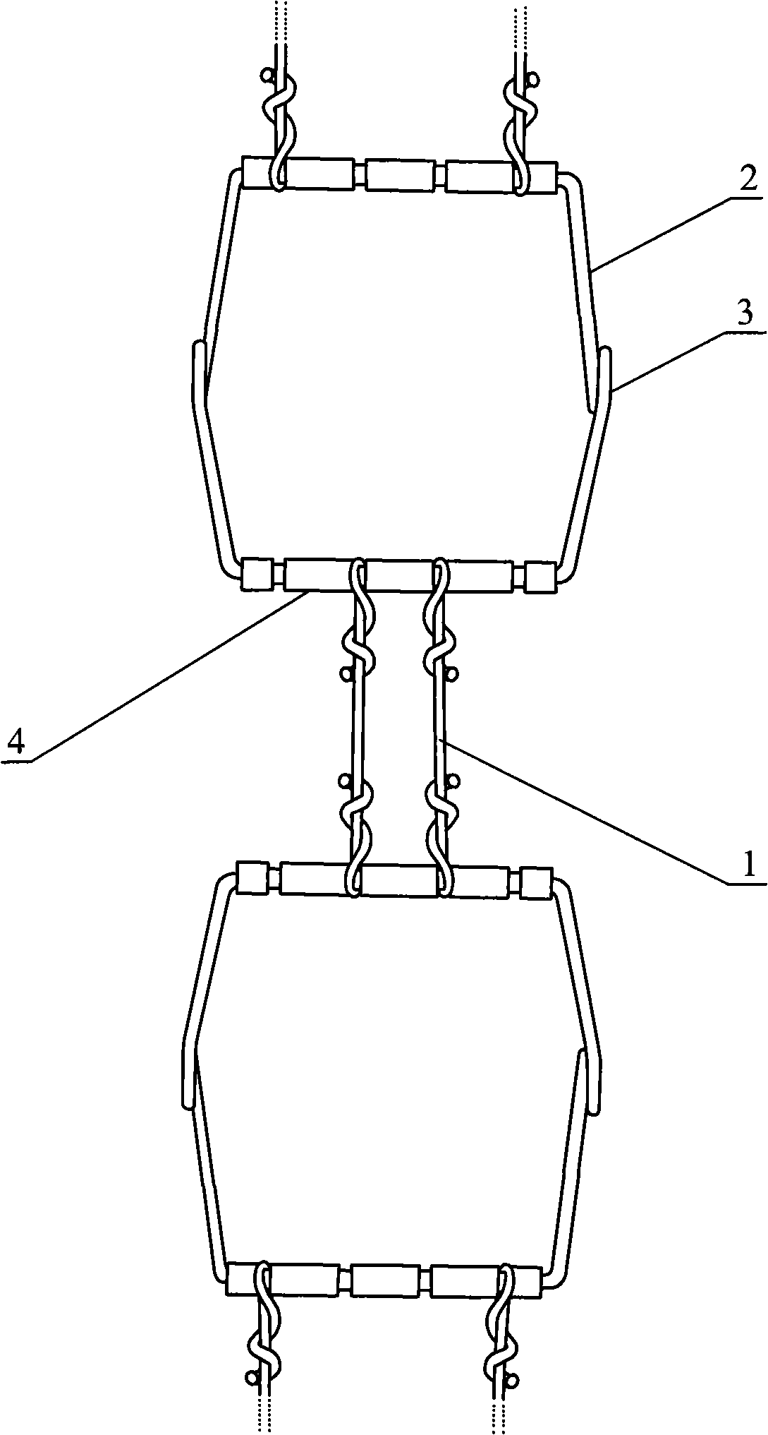 Anti-slip chain for vehicle