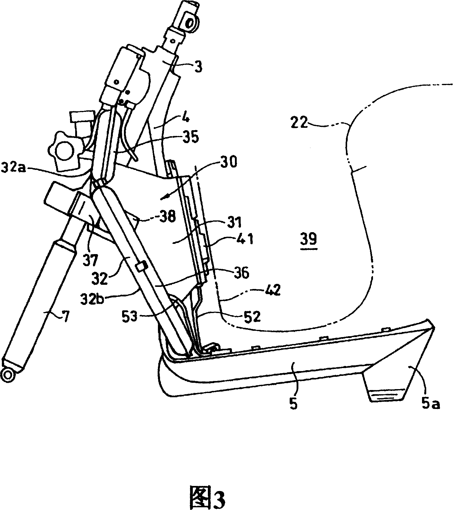 Battery holder of electric vehicle
