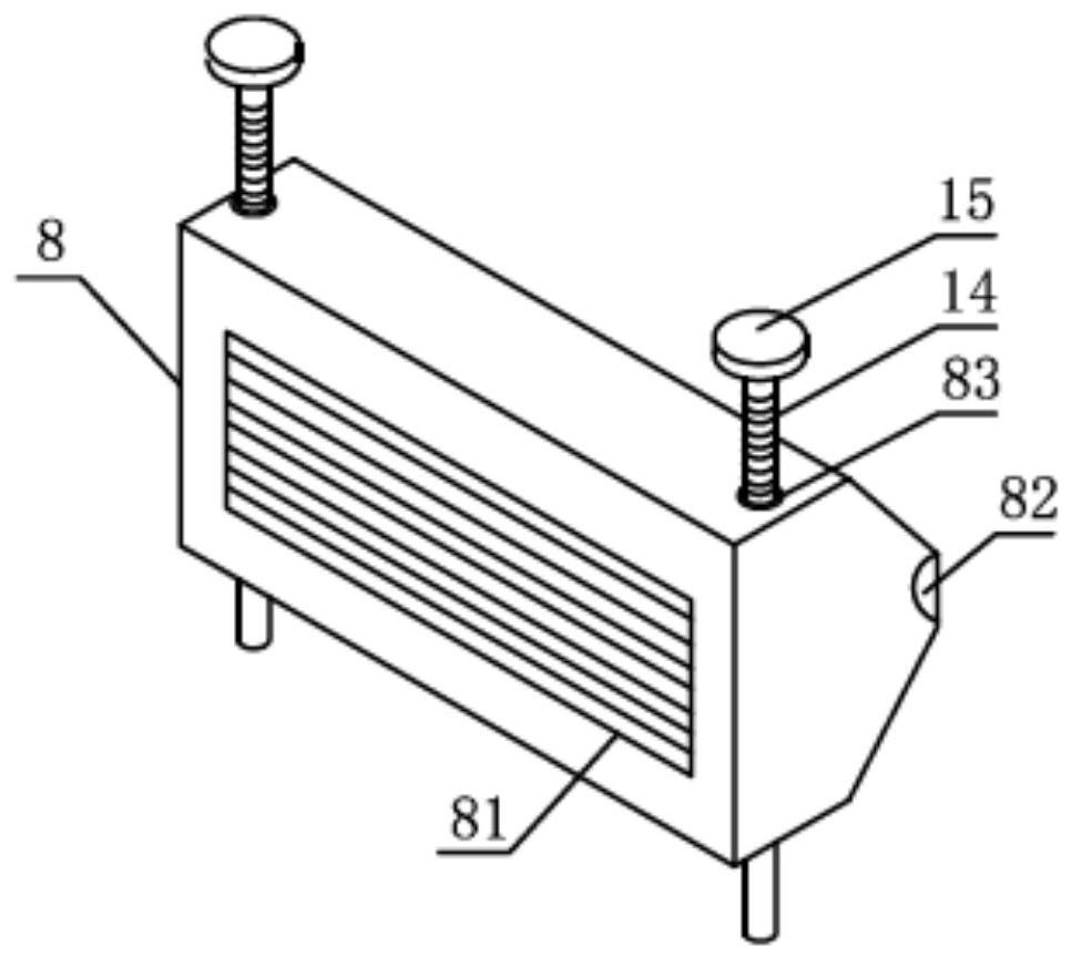 A cooling molding module for four-layer co-extrusion of luggage shell