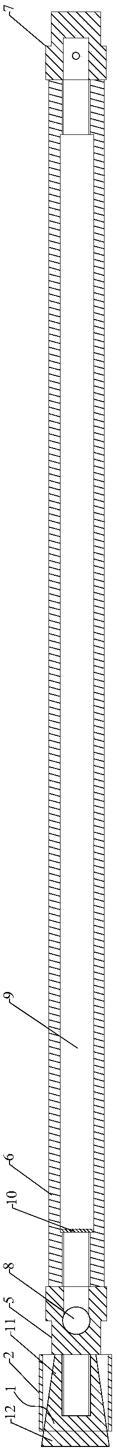 Flying stopper for carbon dioxide fracturing device and fracturing device