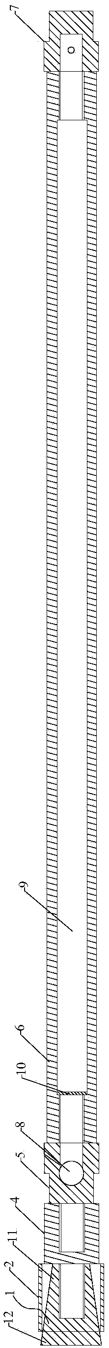 Flying stopper for carbon dioxide fracturing device and fracturing device