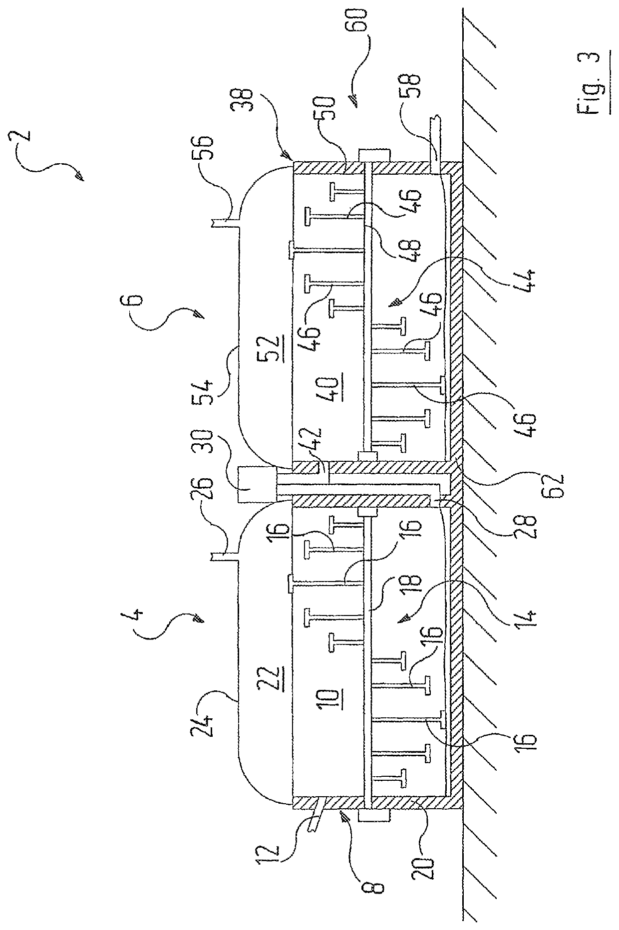 Facility and process for the recycling of biomaterial