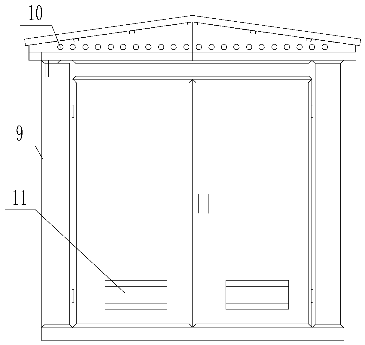 Outdoor power transformation box